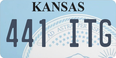 KS license plate 441ITG