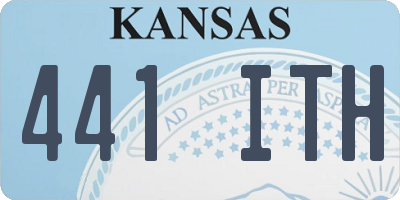 KS license plate 441ITH