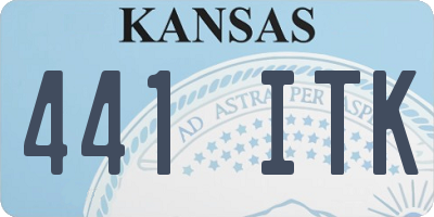KS license plate 441ITK