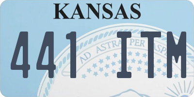 KS license plate 441ITM