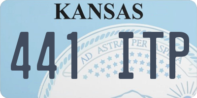 KS license plate 441ITP