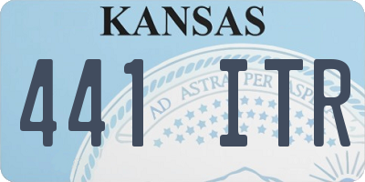 KS license plate 441ITR