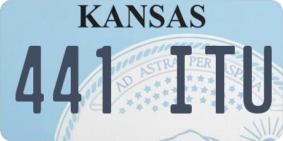 KS license plate 441ITU