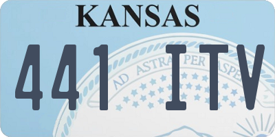 KS license plate 441ITV