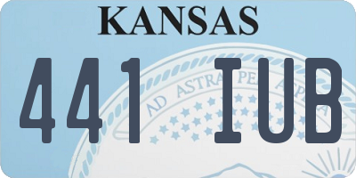 KS license plate 441IUB