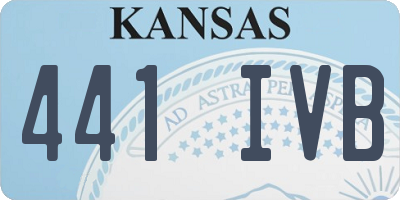 KS license plate 441IVB