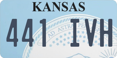 KS license plate 441IVH