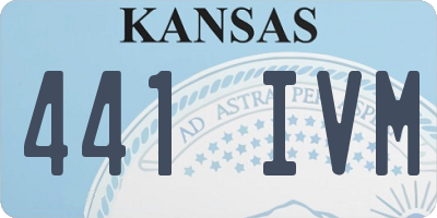 KS license plate 441IVM