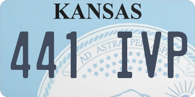 KS license plate 441IVP