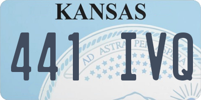 KS license plate 441IVQ
