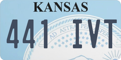 KS license plate 441IVT