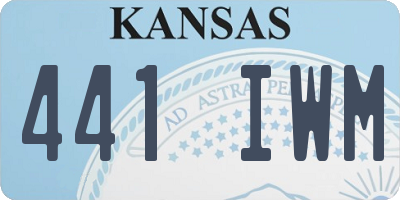 KS license plate 441IWM