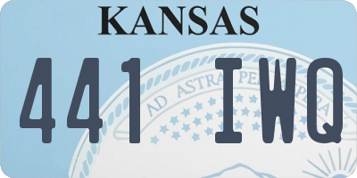KS license plate 441IWQ