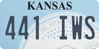KS license plate 441IWS
