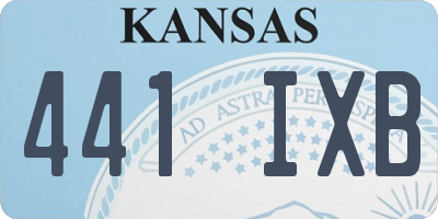KS license plate 441IXB