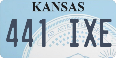 KS license plate 441IXE