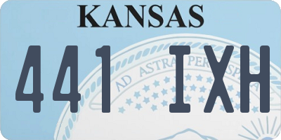 KS license plate 441IXH