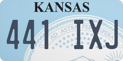 KS license plate 441IXJ