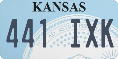 KS license plate 441IXK