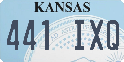 KS license plate 441IXQ