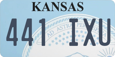 KS license plate 441IXU