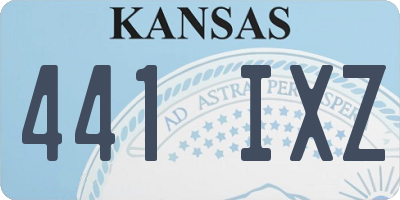 KS license plate 441IXZ