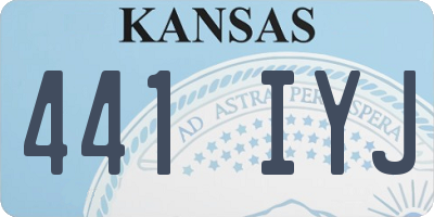 KS license plate 441IYJ