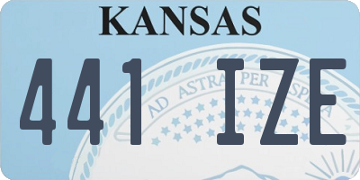 KS license plate 441IZE