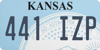 KS license plate 441IZP