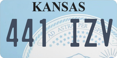 KS license plate 441IZV