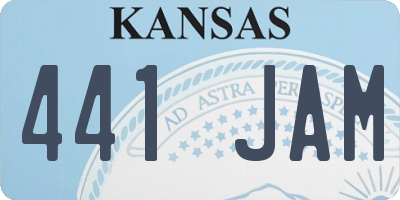 KS license plate 441JAM