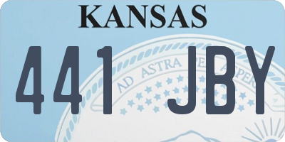 KS license plate 441JBY