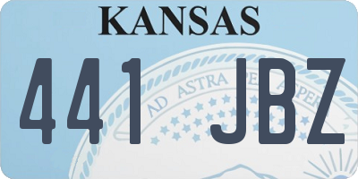 KS license plate 441JBZ