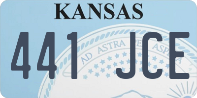 KS license plate 441JCE