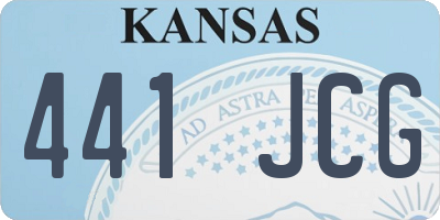 KS license plate 441JCG