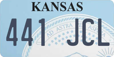 KS license plate 441JCL