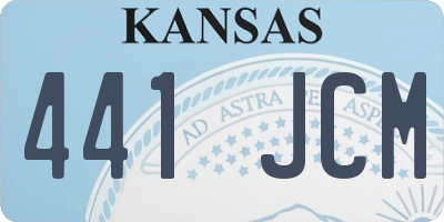 KS license plate 441JCM