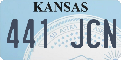 KS license plate 441JCN
