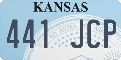 KS license plate 441JCP