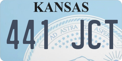 KS license plate 441JCT