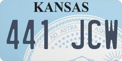 KS license plate 441JCW