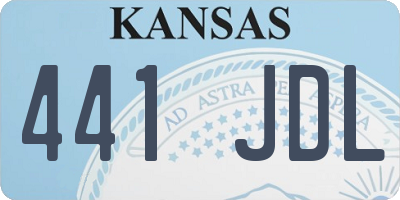 KS license plate 441JDL