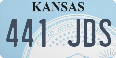 KS license plate 441JDS