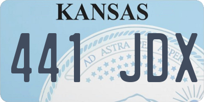 KS license plate 441JDX