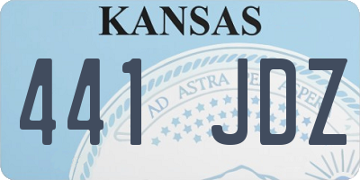 KS license plate 441JDZ