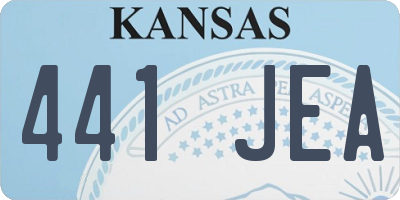 KS license plate 441JEA