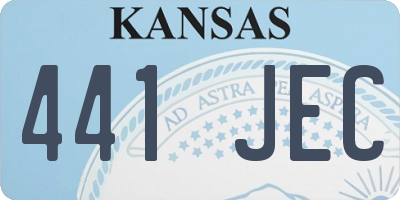 KS license plate 441JEC