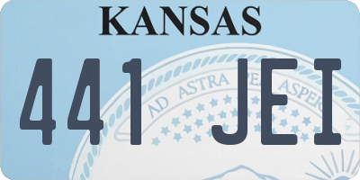 KS license plate 441JEI