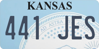 KS license plate 441JES