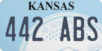 KS license plate 442ABS